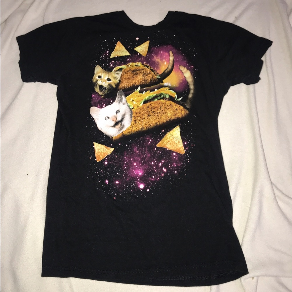 Taco cat space t-shirt